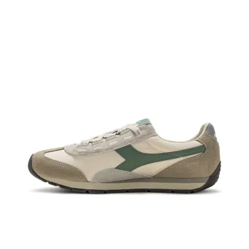 Diadora Wear Resistant Low Top Casual Shoes Unisex Beige Green