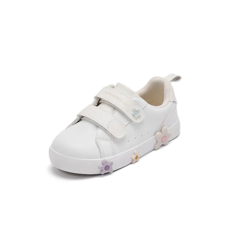 DAVE&BELLA Anti-Slip Wear-Resistant Kids' Skateboarding Shoes White Children Aged 3-7 Years Old-4