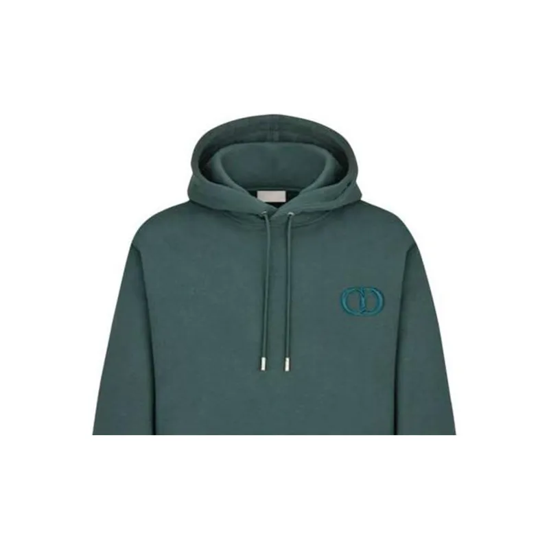 DIOR Regular Fit Cd Embroidery On Chest Hoodie-2