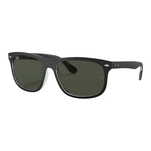 RayBan Plastic Square Sunglasses Men's Black