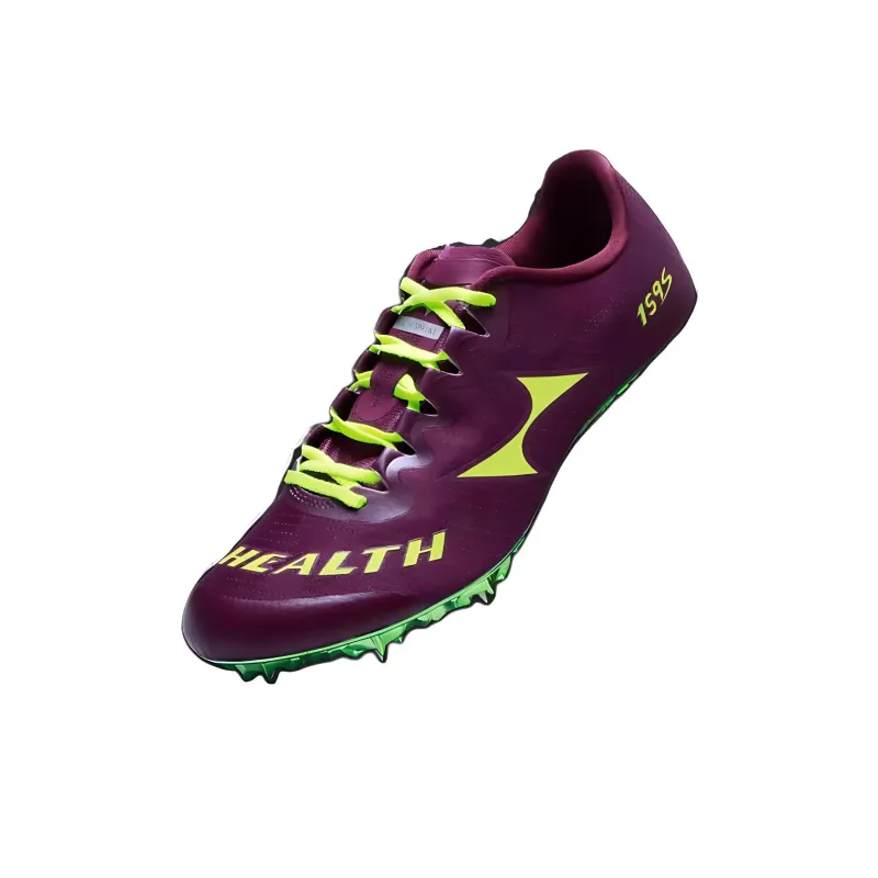HEALTH Cushioning Wear Resistant Low Top Running Shoes Unisex Purple Green-2