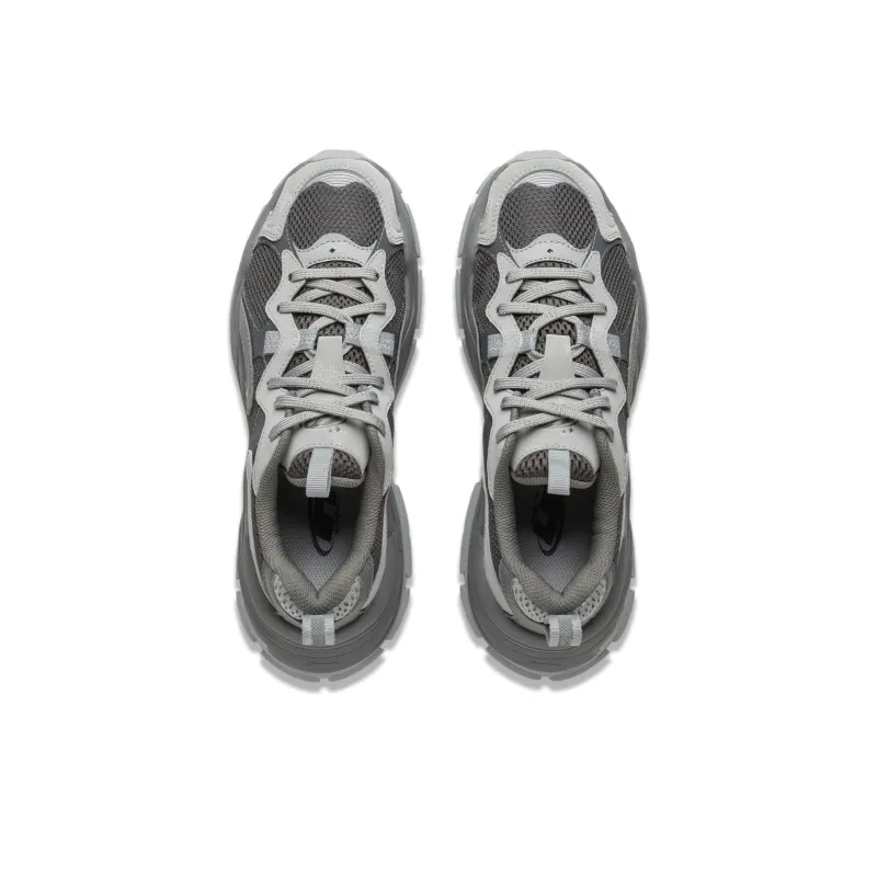 LiNing Starlight Cushioning, Slip Resistant, And Breathable Low Top Casual Shoes Women's Gray-3