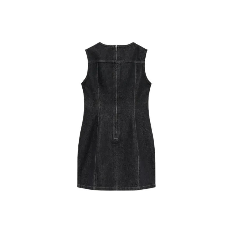 ZARA New Year Sleeveless Dresses Women's Gray-1