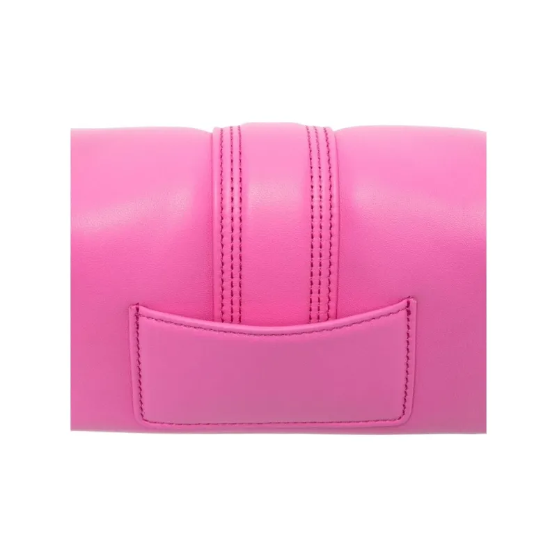 Jacquemus Lambskin Handbag Shoulder Bag Women's Fuchsia-2