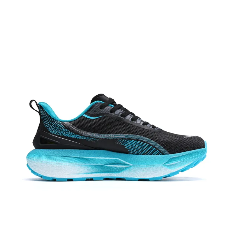 HELZKOR Running Shoes Men's Orange Red Neon Green-6