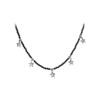 NATURALLYJOJO Zircon Faceted Beads Necklaces Women's Black