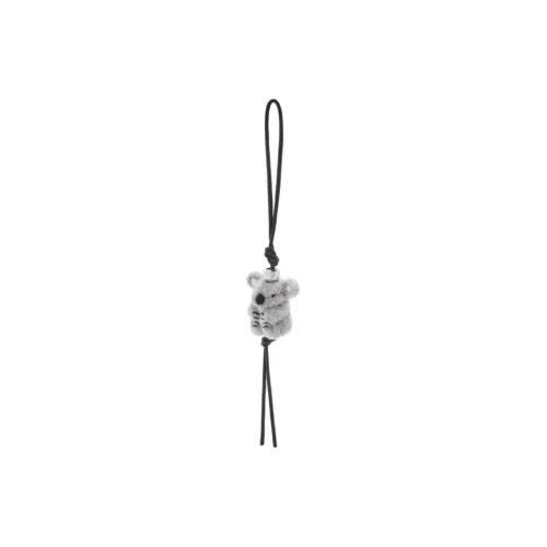 LOEWE Calfskin Pendants Unisex Gray