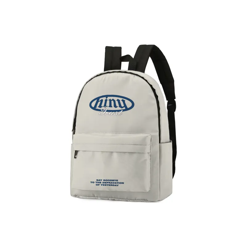 HINY Polyester Backpack 13 Inch Laptop Bag Regular Unisex White-39