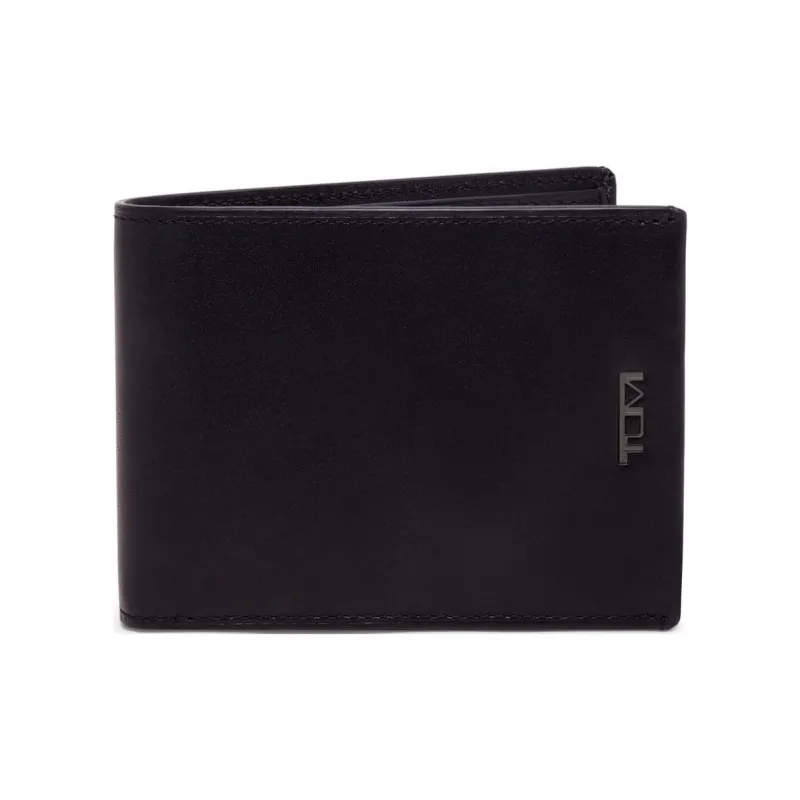 TUMI Leather Wallet Regular Unisex Black-0