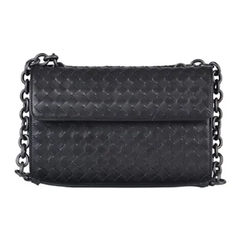 Bottega Veneta Leather Shoulder Bag Crossbody Bag Women's Black