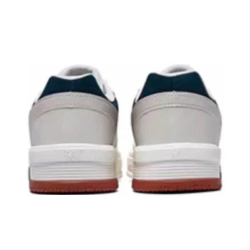 361° Coverage Cushioning Wear Resistant Lightweight Low Top Skateboard Shoes Men's White Blue-3