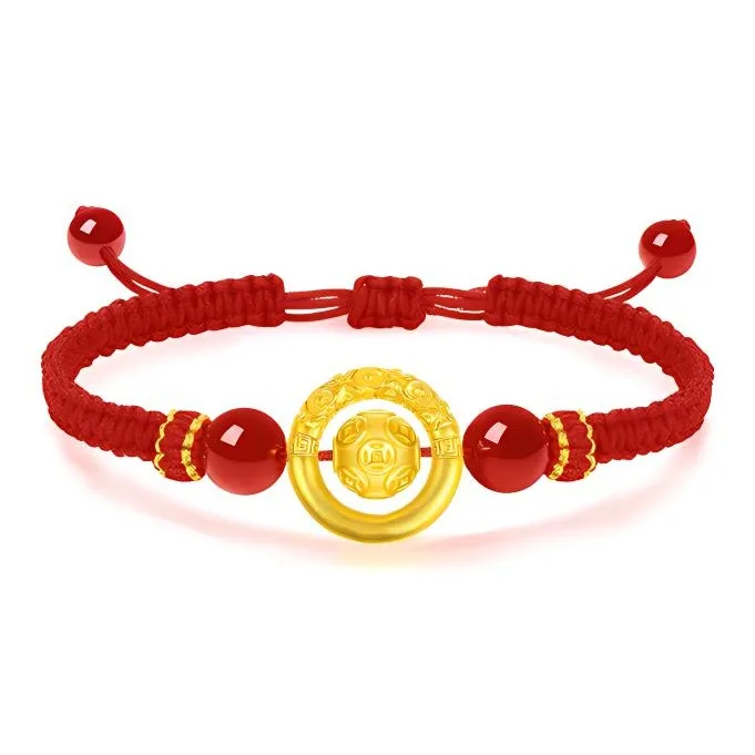 Lao Feng Xiang Gold Bracelet Unisex-2