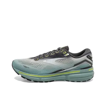 Brooks Ghost 15 Anti Slip Wear Resistant Low Top Running Shoes Men's Asphalt Gray Blue