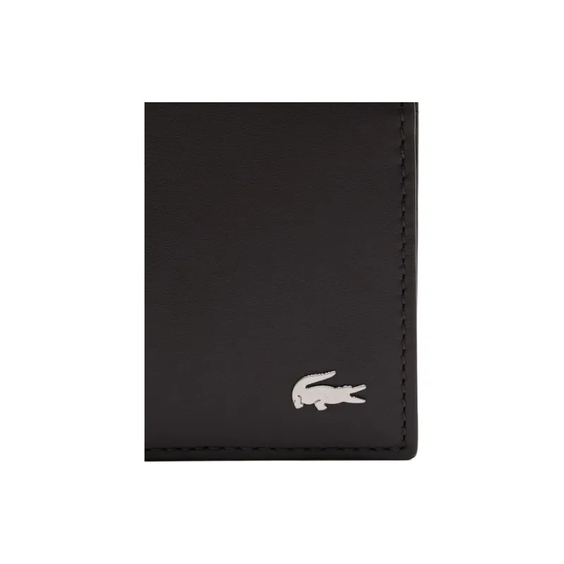 LACOSTE Calfskin Wallet Men's Dark Brown-3