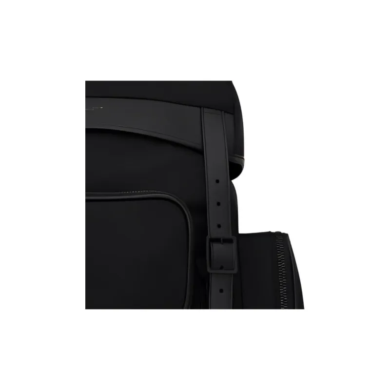 SAINT LAURENT Smooth Lambskin Nylon Backpack Men's Black-5
