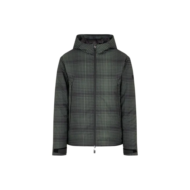 EMPORIO ARMANI Checkered Hooded Jacket-0