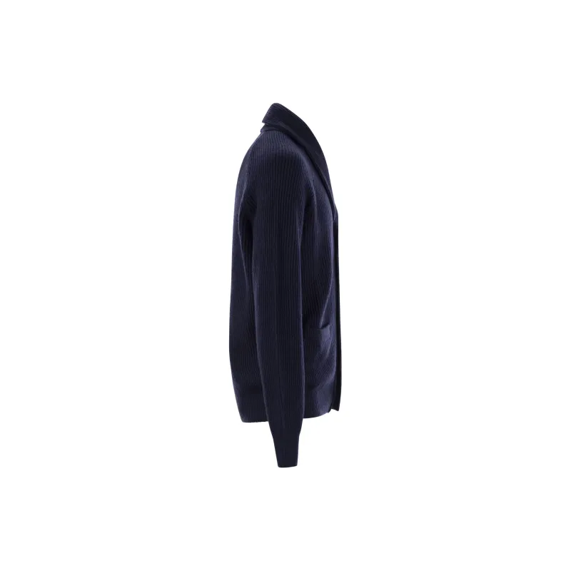 Brunello Cucinelli Shawl Lapel Knitted Cardigan-2