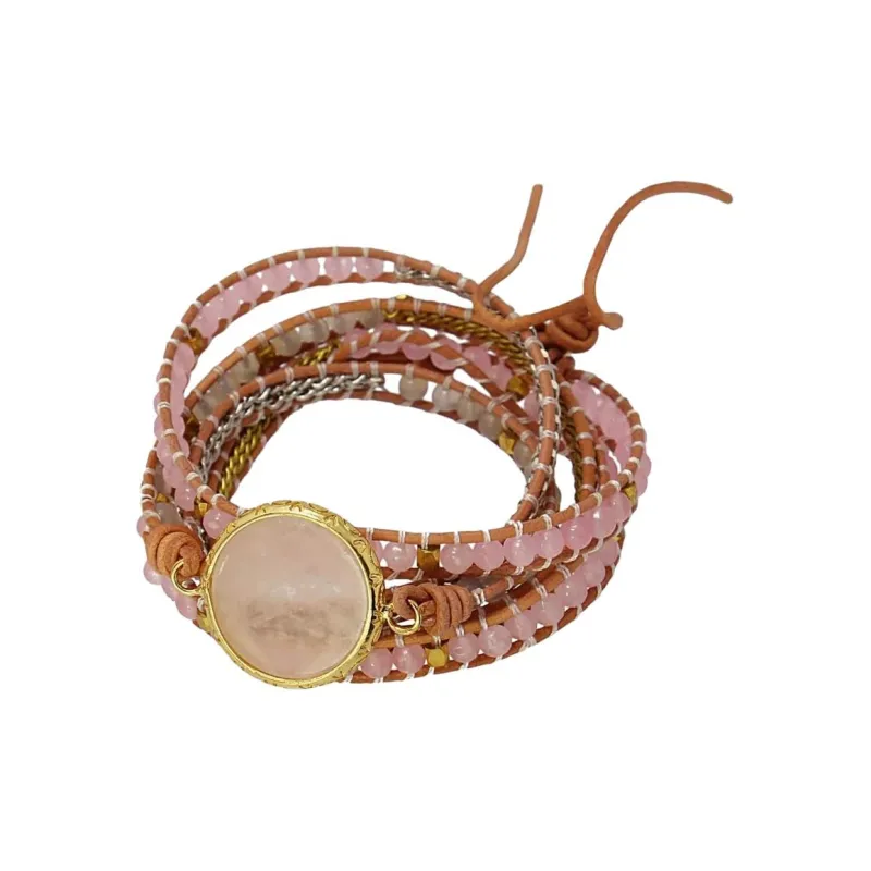 ANARTXY Surgical Steel Stone Crystal Bracelets Women's Multicolor-2