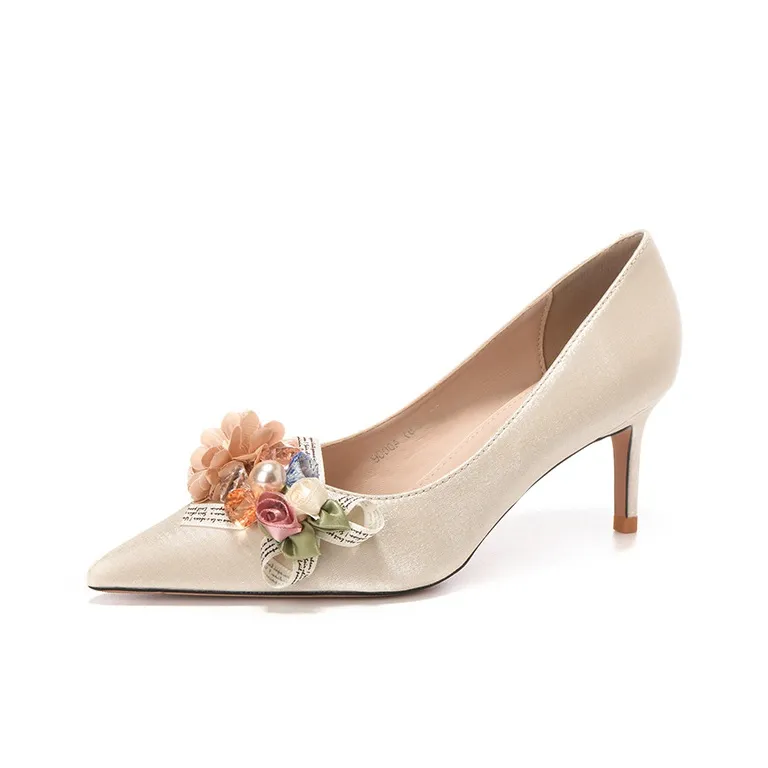 QITUMAUL Slim Heel High Heels Women's-9