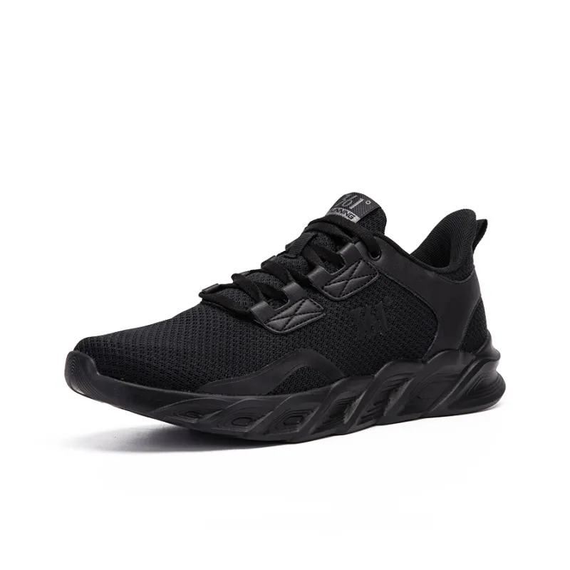 361° Wear Resistant Low Top Running Shoes Men's Black-2