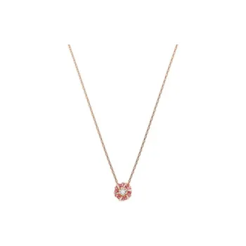 Swarovski Cubic Zirconia Necklaces Unisex Pink