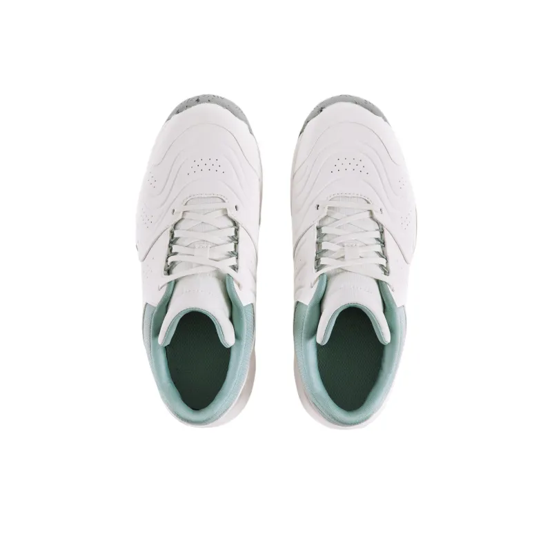 DECATHLON Cushioning Wear Resistant Mid Top Kids Lifestyle Shoes Ecru/Jade Green Kids'-2