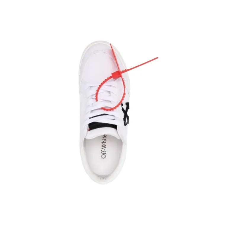 OFF WHITE New Low Vulcanized White Black Women's-3