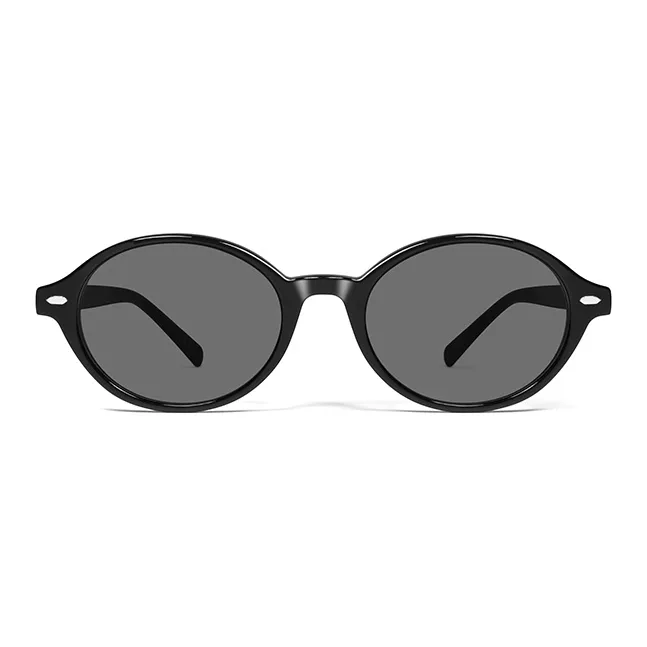 PARMU Plate Frame Oval Sunglasses Unisex-1
