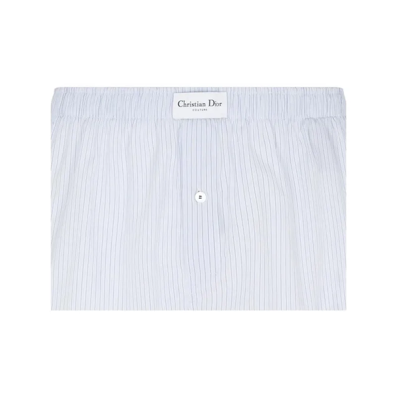 DIOR Logo Patch Striped Boxer Shorts-2