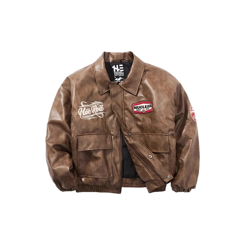 NUCLEAR EXPLOSION Puffer Jacket Men's Coffee-0