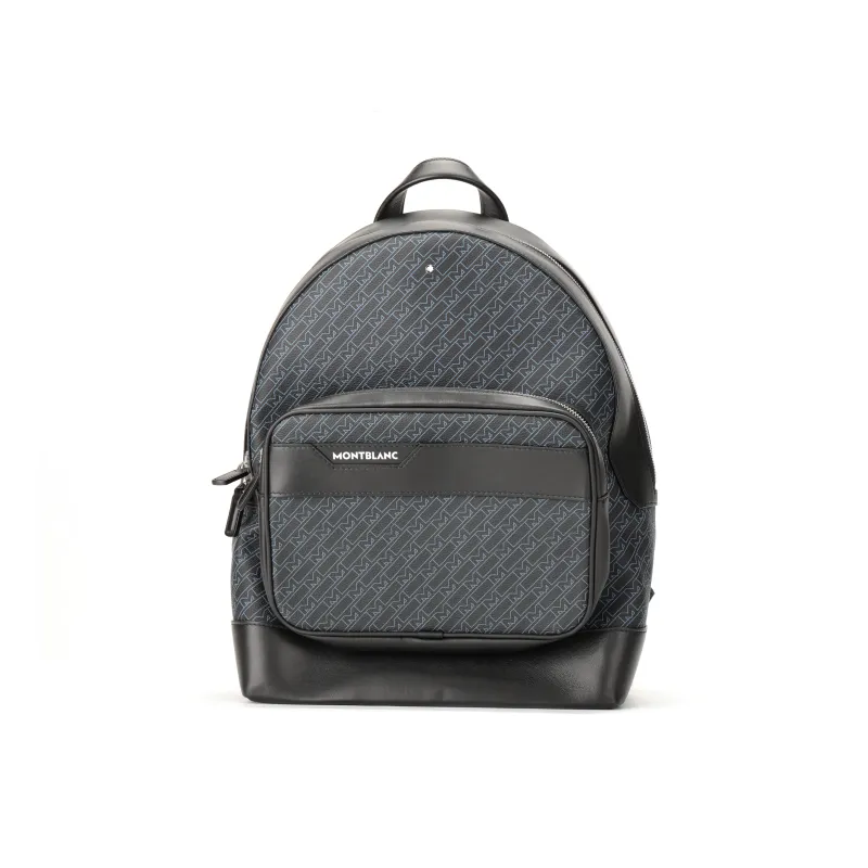 MONTBLANC M_Gram 4810 Canvas With Leather Backpack Tubas Men's Blue Black-0