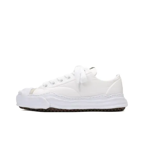 MIHARA YASUHIRO Hank Slip Resistant Low Top Skateboard Shoes Unisex White