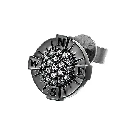 MYSH 925 Sterling Silver Stud Earrings Unisex-0