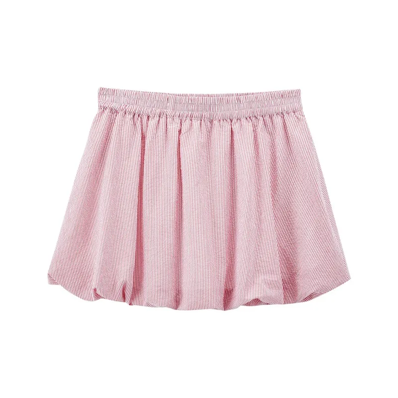 LEDIN Casual Short Skirts Women's Samba Red-1