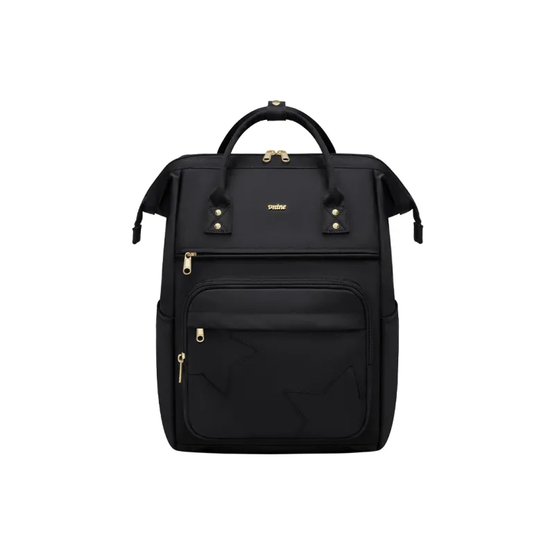 V.NINE Fabric Backpack Laptop Bag Backpack Regular Women's Khaki/Black-8
