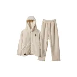 Crescent White Thickened with Hood Women's