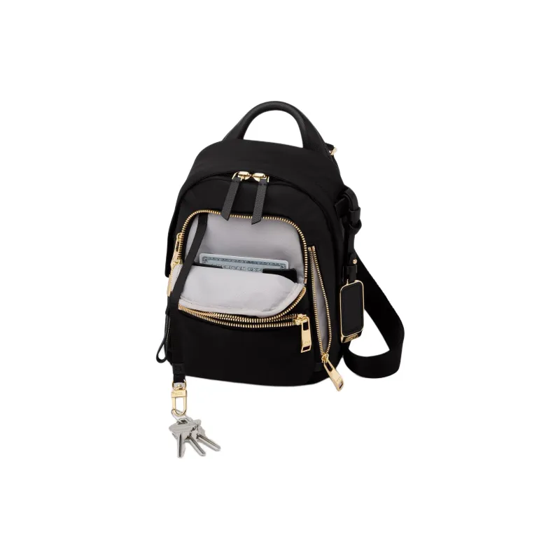 TUMI Nylon Backpack Mini Women's Black Gold-1