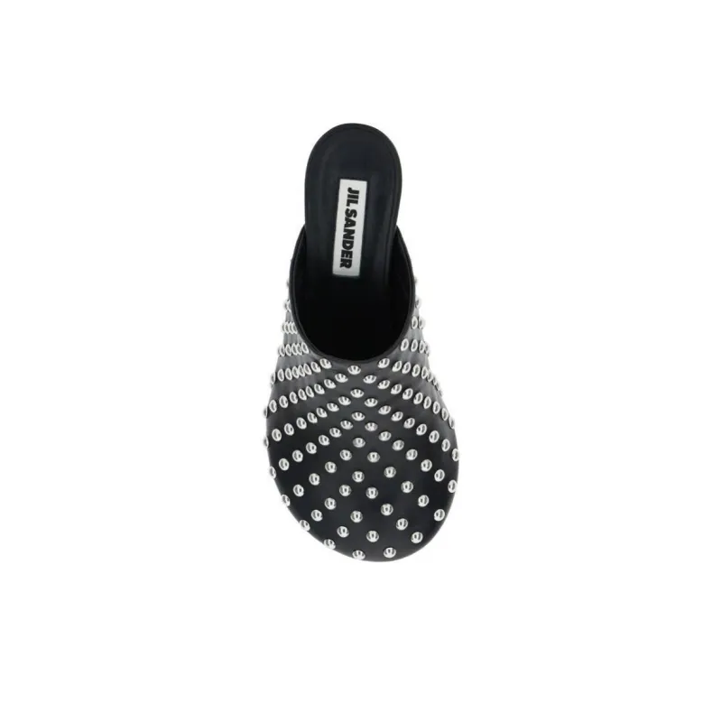JIL SANDER Closed Toe Slippers 4.5cm Women's Black-3
