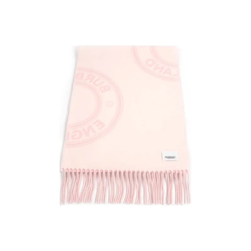 Burberry Wool Knit Scarves Women's Pink-1