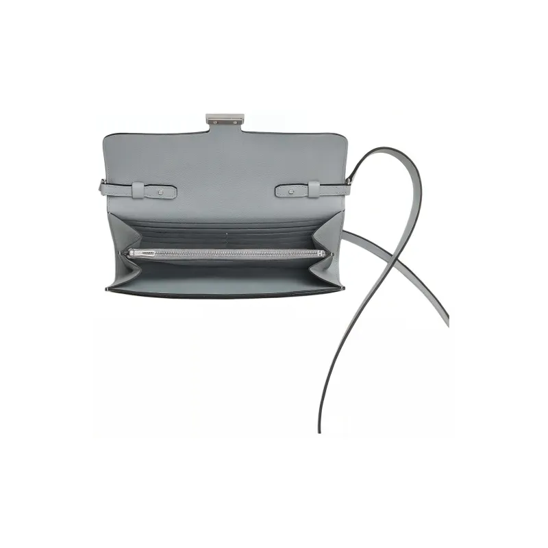 HERMES Constance To Go Evercolor Calfskin Wallet, Handheld Shoulder Bag, Crossbody Bag Women's 8U Bleu Glacier Blue-2