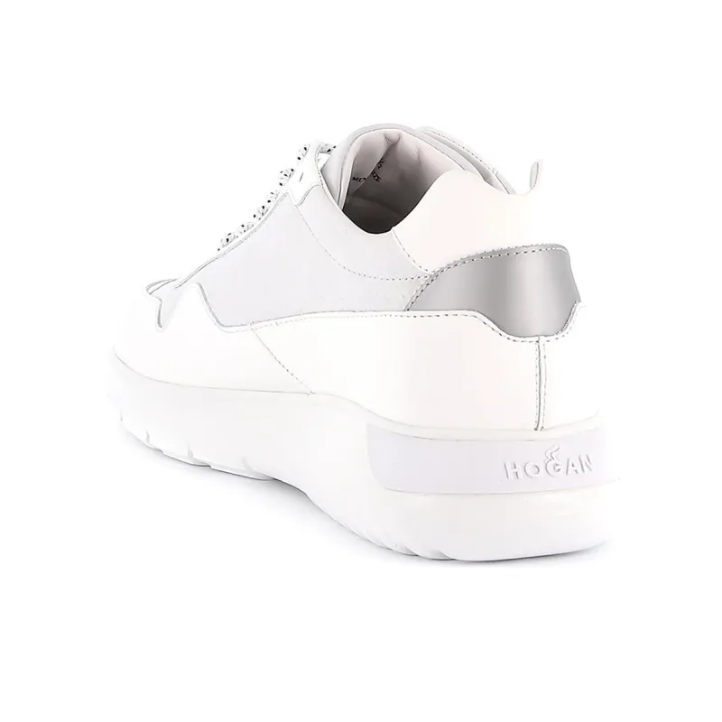 HOGAN Interactive³ Low Top Casual Shoes 4cm Men's Gray White-4