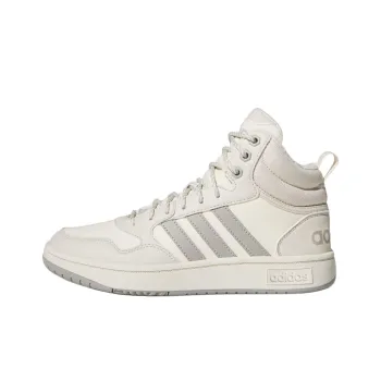 Adidas HOOPS 3.0 Anti Slip Wear Resistant Mid Top Skateboard Shoes Women's White