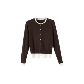 Late White Knitwear Women's Dark Coffee
