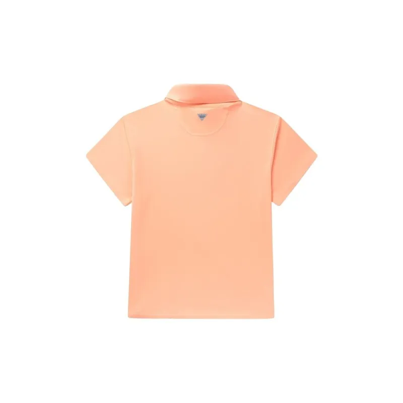 Columbia Fishing Collection Tidal Polo Shirt Women's Orange-1