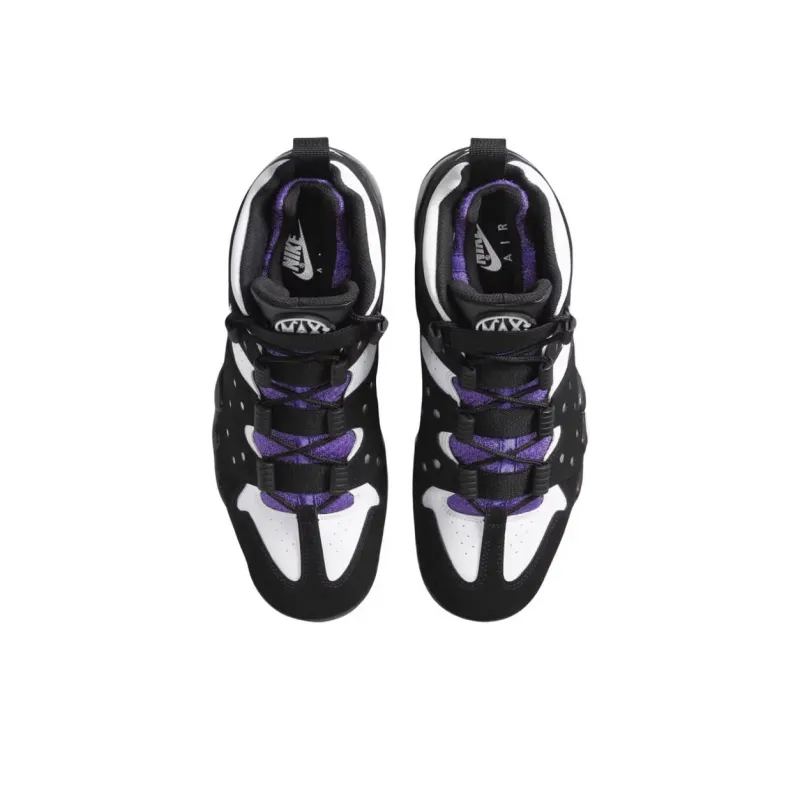 Nike Air Max CB Anti Slip Wear Resistant Low Top Vintage Basketball Shoes Unisex Black Purple-2