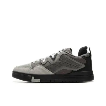 LiNing Wave Pro Anti Slip Wear Resistant Low Top Skateboard Shoes Men's Gray Black
