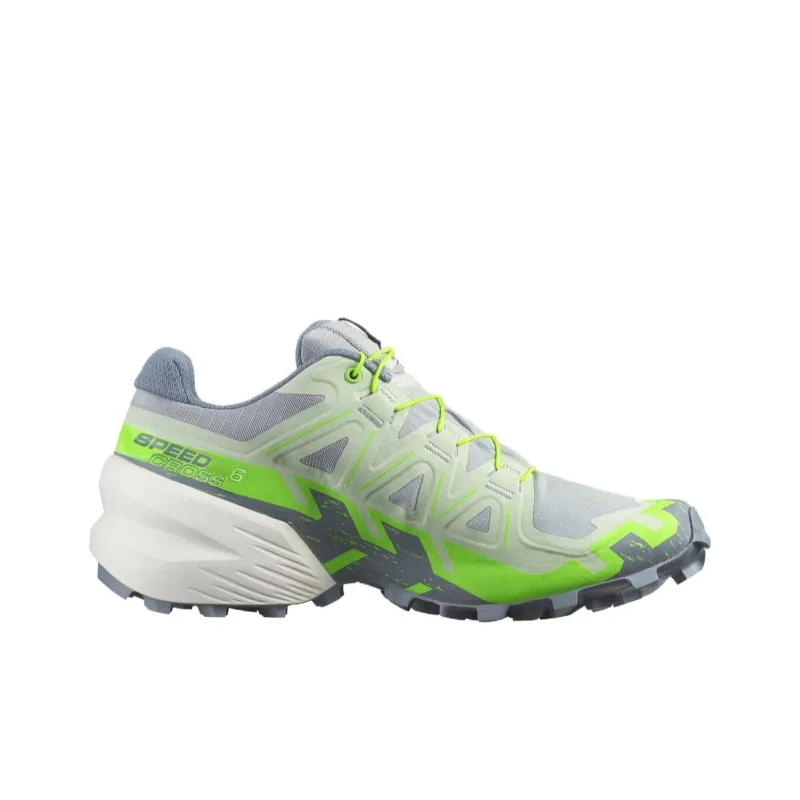SALOMON Speedcross 6 Slip Resistant Low Top Running Shoes Women's Green Gray-1