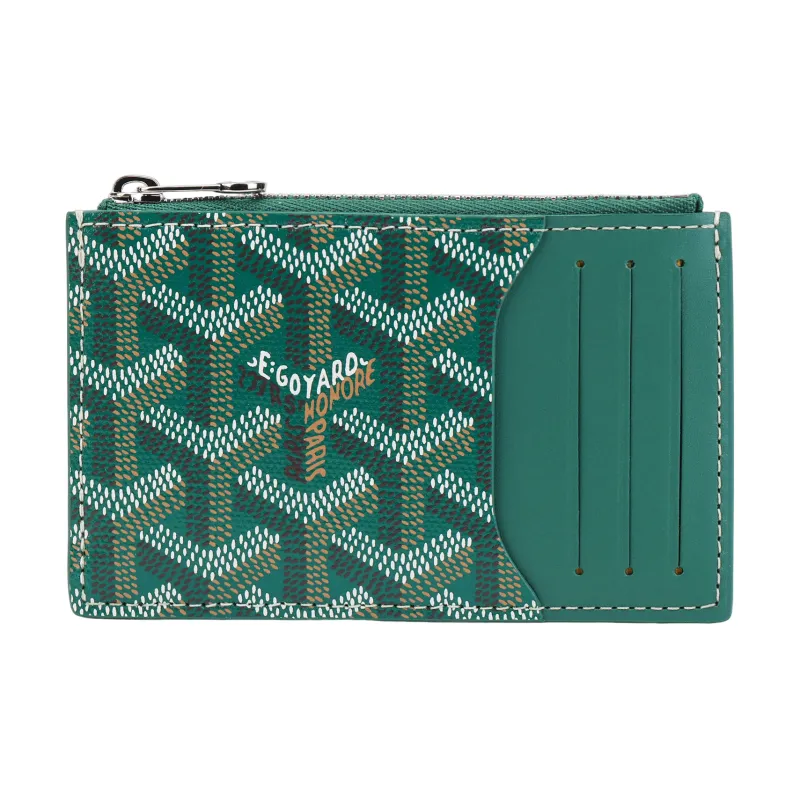 GOYARD Canvas Card Holder Unisex Green-0