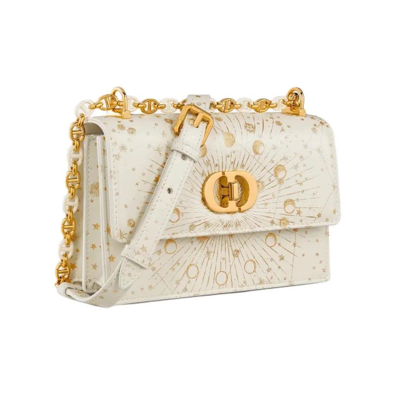 DIOR Miss Caro Cow Leather Crossbody Bag Shoulder Bag Mini Women's Milk White-2