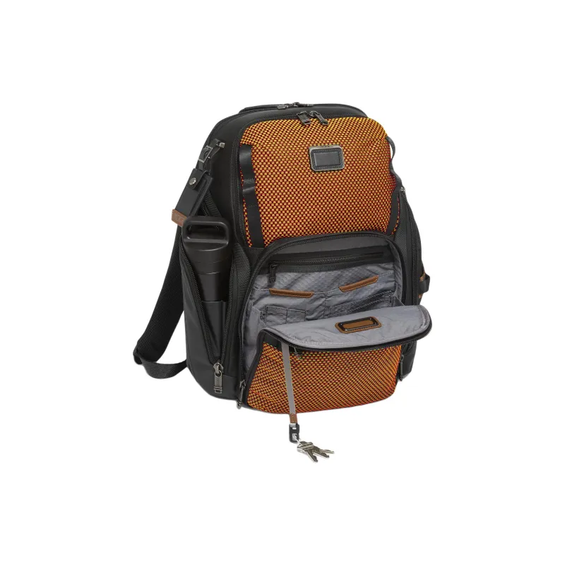 TUMI Nylon Backpack Men's Black & Brown-2